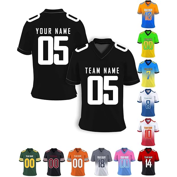Custom Football Jersey Personalized Team Name Number Practice Jerseys Customized Football Shirt For Men Youth Women Kids | Philippines - View #10