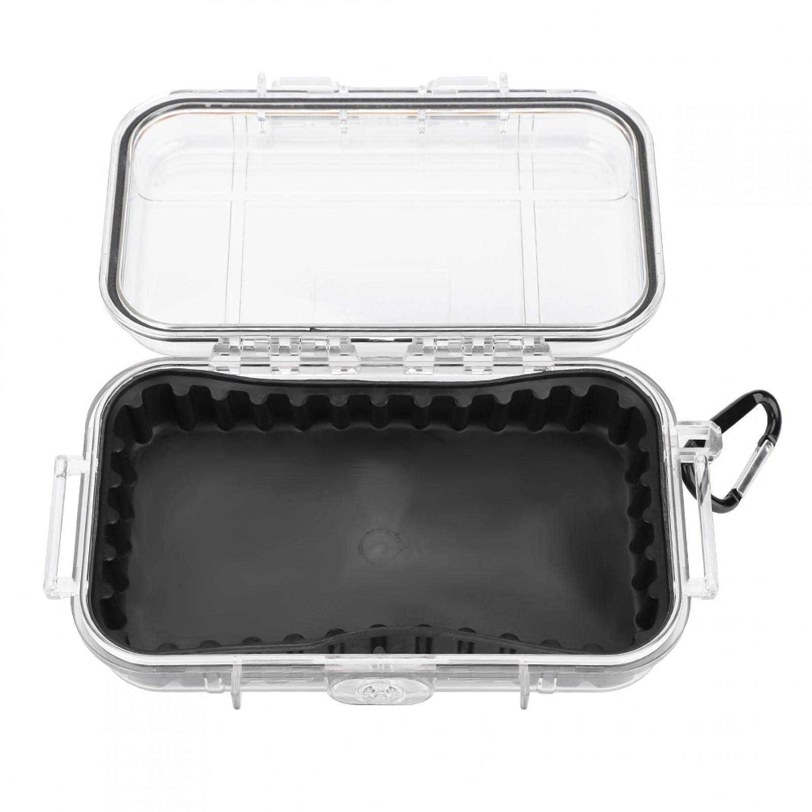 Demeras Shockproof Carry Box Outdoor Survival Shockproof Waterproof Storage Case Airtight Carry Box Container(Transparent),Camping storage