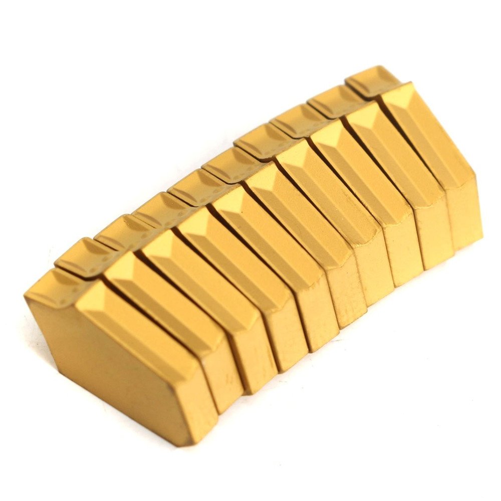 ChaRLes 10pcs ZQMX3N11-1E SP300 YBC251 Groove Inserts for ZQ2020-3 Holder Rotary Tool Cut Off