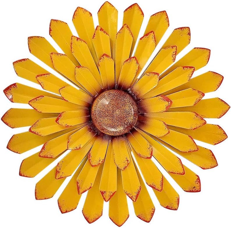 Amazon.com: Metal Wall Decor-12" Metal Flower Decorative Wall Art