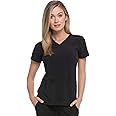Dickies Women's Scrub Top V-Neck Top with 2 Pockets, Moisture Wicking and 360° Stretch Fabric - DK615
