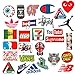 BENYU Street Fashion Sticker Decals(101pcs), Laptop Vinyl Stickers for Waterbottle,Hydro Flask,Snowboard,Luggage,Motorcycle,iPhone,MacBook,Wall,DIY Party Supplie Patches Decal
