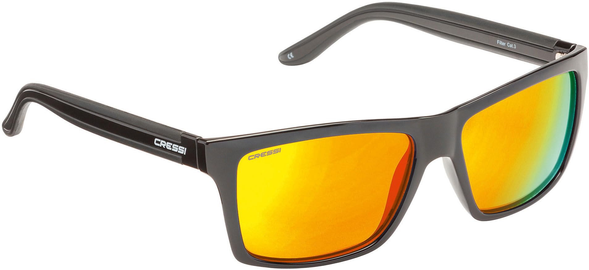 Cressi Unisex Rio Sports Sunglasses, Black/Lens Yellow, Uni