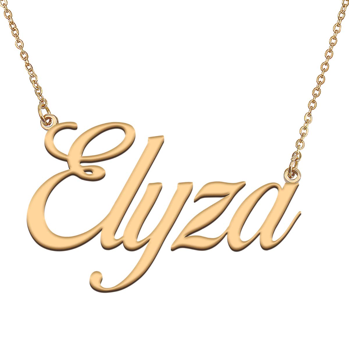 HUAN XUN Customized Custom Simple Any Name Necklace