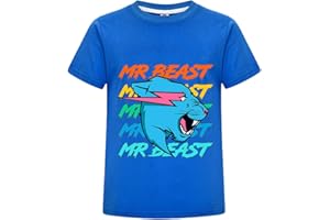 laughZuaia Kids Boys Girls Gamer Lightning Leopard Print T-Shirt Tee Shirt Tops 6-13 Years