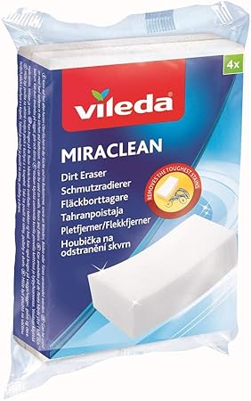 Vileda Miraclean Schmutzradierer 2 X 4er Pack Amazon De Drogerie Korperpflege