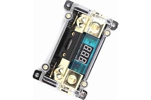 Luqeeg Audio Power Fuses Holder Durable Stereo Distribution Block Box for Car Ships Vehicles & Automatic Poweroff for Overloa