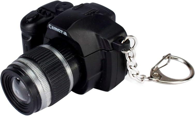 Amazon Co Jp ゴシレ Gosear ファッション一眼レフカメラスタイルキーホルダーキーリングキーホルダーリング付きledライトリアルサウンド用誕生日クリスマスホリデーフェスティバルギフトブラック おもちゃ