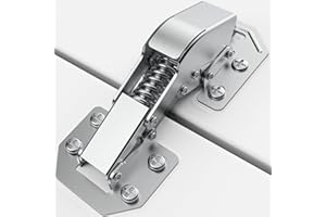 Chibery 4 Pack 90 Degree Soft Close Hinges, Surface Mount Spring, No Pre-drilled, Noiseless, Frameless Hidden Concealed Kitch