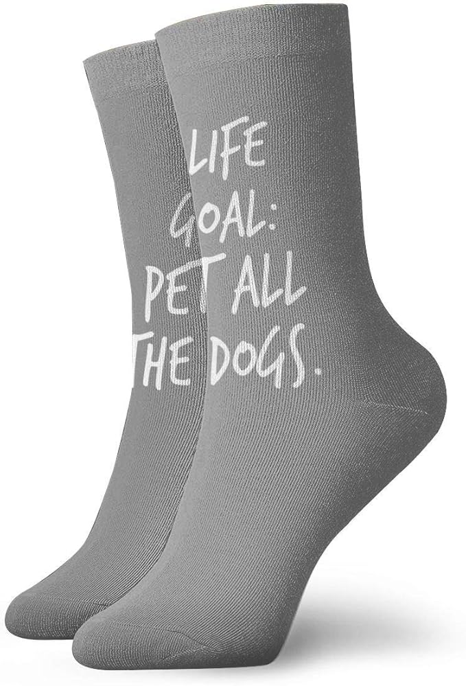Pet All The Dogs Socks Men & Women Crew Socks Novelty Socks Amazon.co