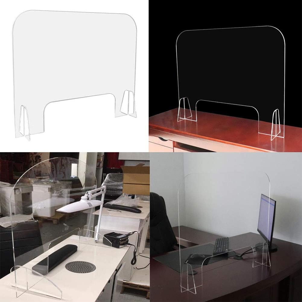 XXGJK Sneeze Guard Shield Clear Protection Safety Counter Top Perfection Reception Counter Office Nail Salon Room Table Cashier: Sports & Outdoors