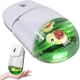 Wireless Mouse -Cute Clear Aqua Design, Water Mouse with Optical Precision, Silent Clicks, Lightweight &amp; Floating Animal Transparent Retro Style for Home Office, Great for Kids &amp; Adult(Turtle-Green)