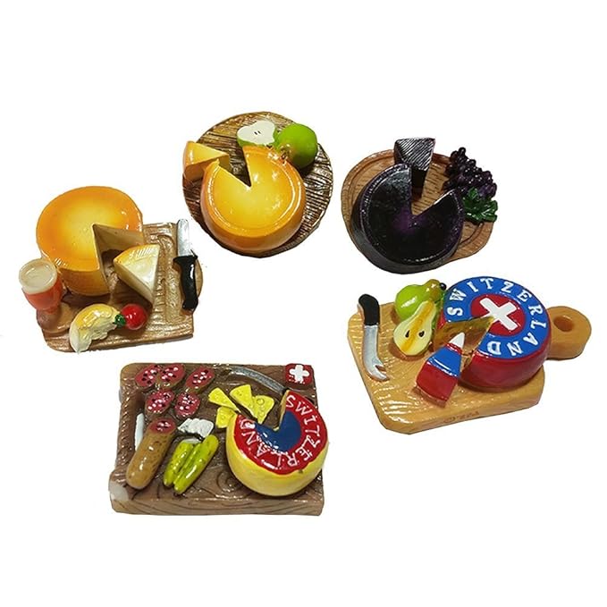 gossipboy 5 pcs/1 Set Funny 3d diseño de queso refrigerador imanes ...