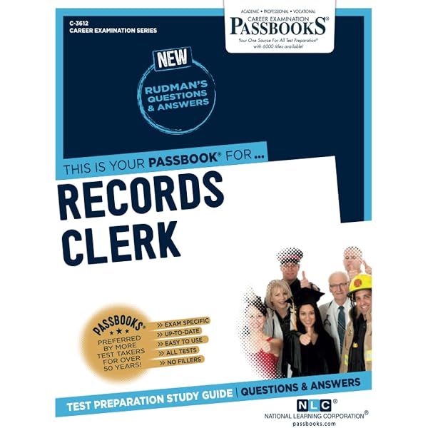 Records Clerk (C-3612): Passbooks Study Guide (3612) (Career