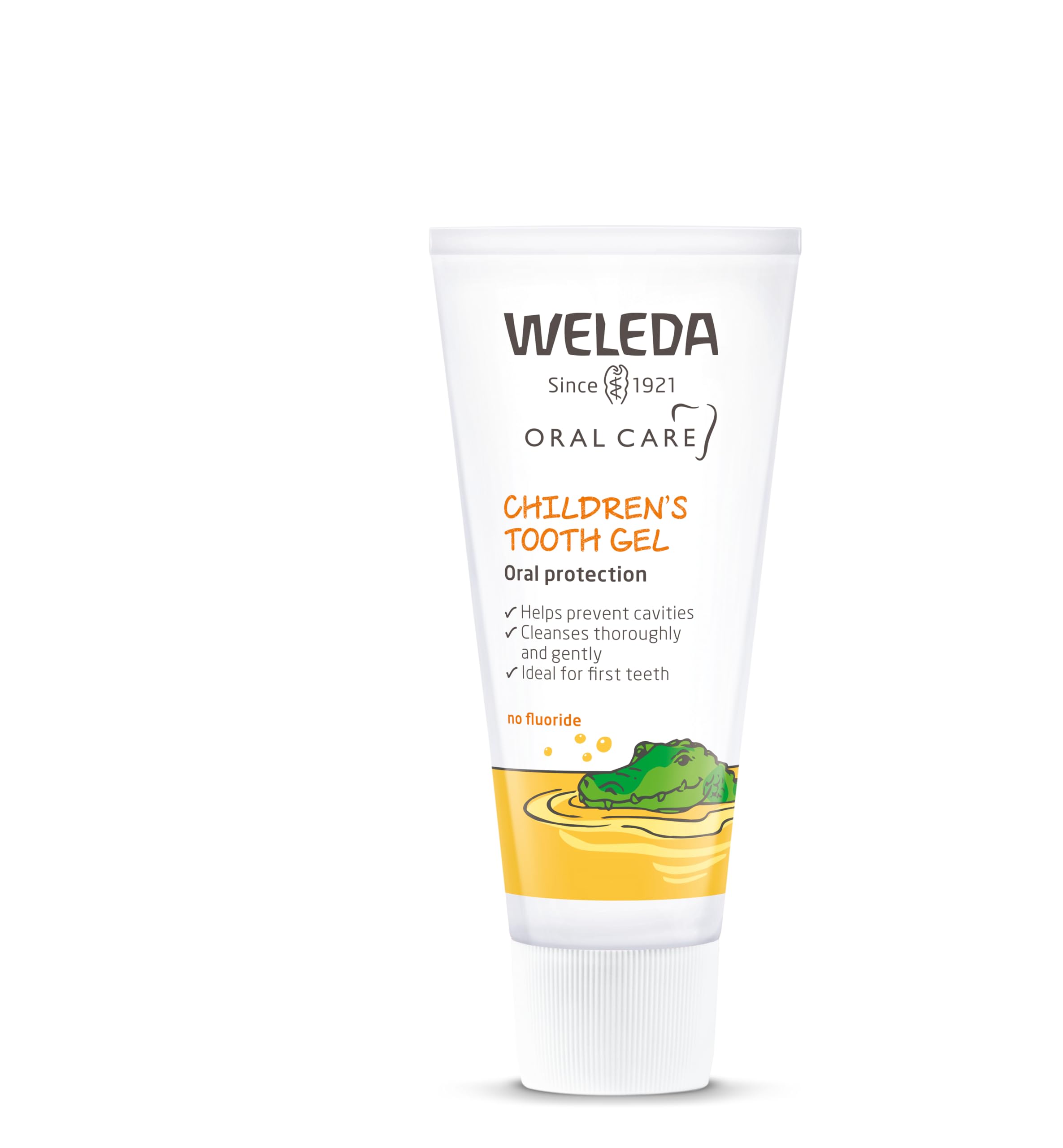 Weleda Children's Tooth Gel Toothpaste, For Kids & Toddlers, Gentle Calendula for Baby Teeth, Fluoride Free & Plant-Based, SLS Free, Certified Natural, Organic, Vegan, 50ml