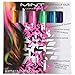 Sysrion Hair Chalk - Metallic Glitter Temporary Hair Color - Edge Chalkers - No Mess - Built in Sealant - Works on All Hair Colors - Color Essentials Set (6 Count)