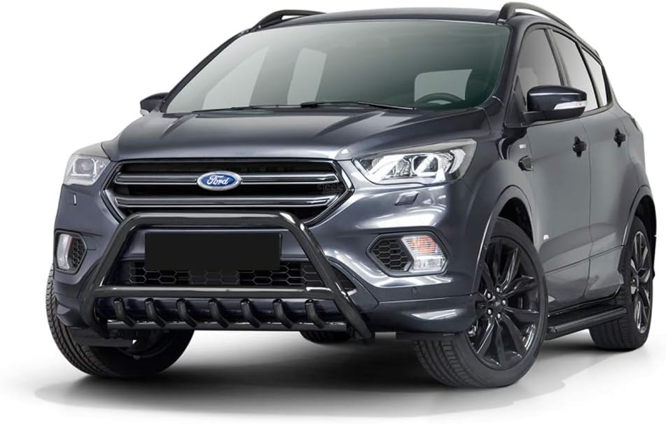 Frontschutzbugel Mit Grill In Schwarz Fur Ford Kuga Ab Baujahr 2017 Mit Eu Zulassung Fur Den Tuv Und Abe Amazon De Auto
