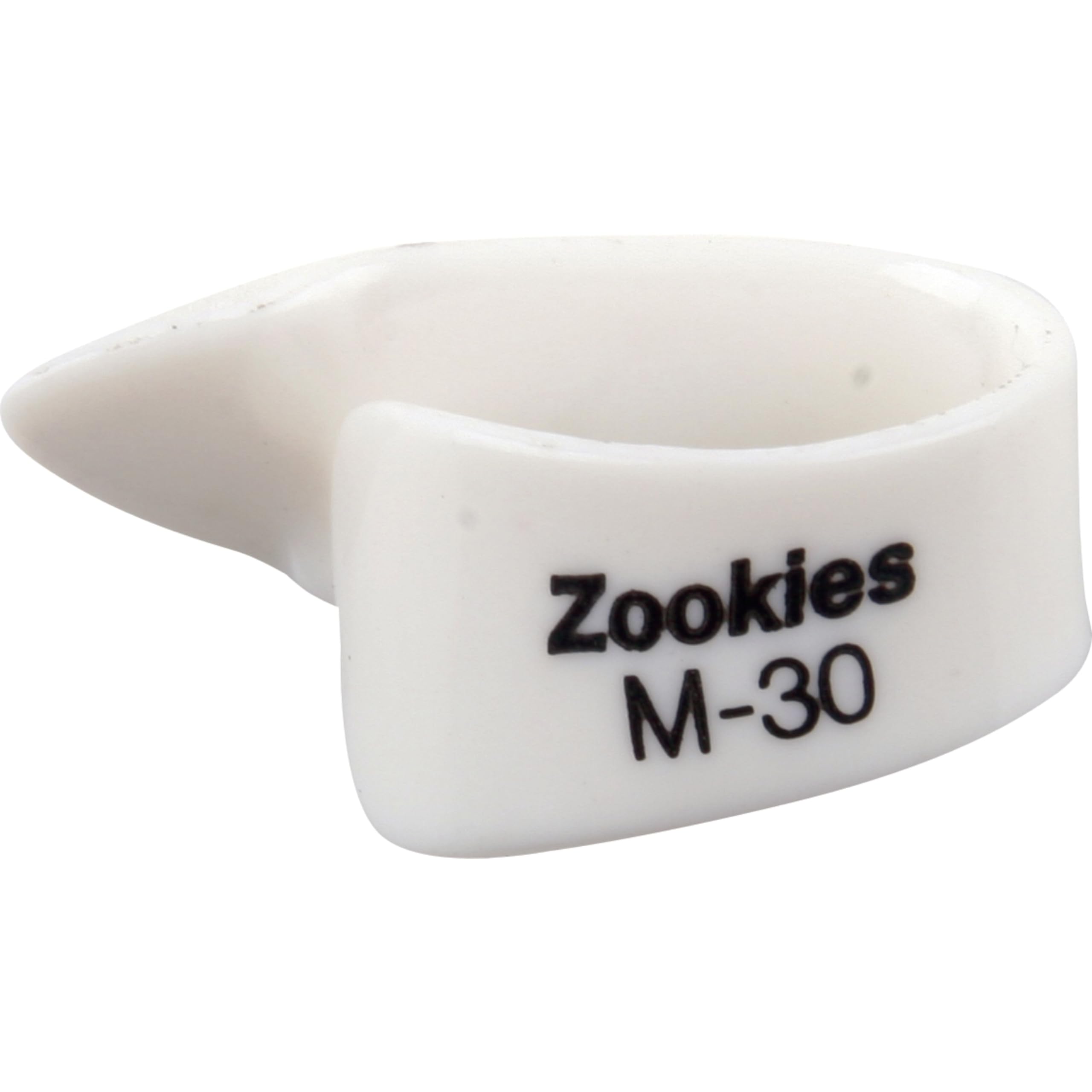 Dunlop Z9002M30 Zookies™ Thumbpicks, White, Medium 30⁰, 12/Bag