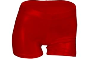 LUOUSE Girls Gymnastics Shorts, Little Kids Sparkle Tumbling Dance Athletic Short