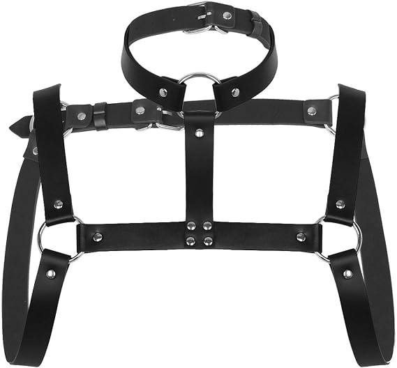 Pettorale In Pelle (eco) Regolabile Per Uomo, Imbracatura Corpo, BDSM, Gioco Di Ruolo, Iiniim
