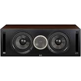 ELAC Debut Reference C5.2 Center Channel Speaker - Black Baffle, Walnut Cabinet