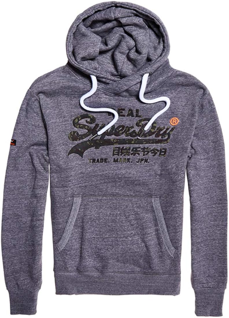 superdry vintage logo camo hoodie