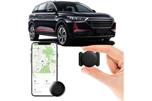 YGHFC Car GPS Tracker for Vehicles Worldwide GPS Tracker for Vehicles Work with Find My (iOS Only), Car Vehicle Tracking Anti-Lost Locator with App for Cars, Wallet, Pets, Luggage (Black)