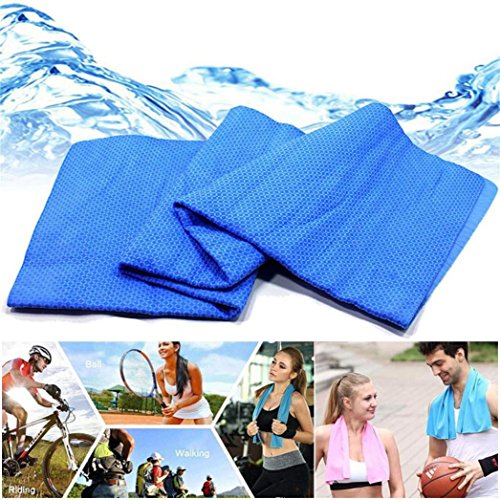 HighlifeS Cooling Towel for Sports, Workout, Fitness, Gym, Yoga, Pilates, Travel, Camping & More - Thumbnail 5
