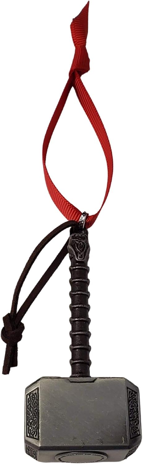 Fandom Emporium Thor's Hammer Mjolnir Ornament Gift Christmas Tree Winter Holiday Fandom Teen Adult Present Fan Pendant Durable