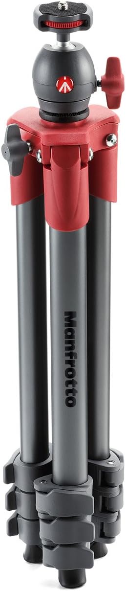 Manfrotto Compact Action Aluminum 5-Section Tripod Kit with Hybrid Head, Black (MKCOMPACTACN-BK) : Camera & Photo