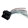 RED WOLF Compatible with Volkswagen 2004-2015, BMW 3/5, Audi 2002-2010 Aftermarket Stereo Radio Replacement Wire Harness Cable Connector to OEM Plug