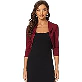 Allegra K Dressy Shrugs for Women's Wedding Formal Bolero Jackets for Evening Dresses