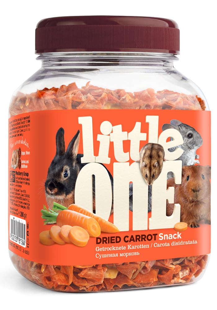 Little One Snack Dried Carrot for Small Animals, 200 g