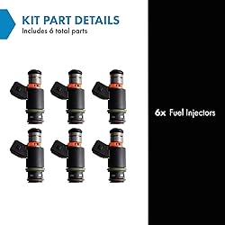 TRQ Fuel Injector Set Compatible with 1997-2000