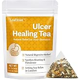 LEAFROOT 20 Teabags Ulcer Healing Herbal Tea for Various Stomach Discomfort Solution, Ease Gastritis and Heartburn with Digestive Discomfort for Men & Women Natural Tea