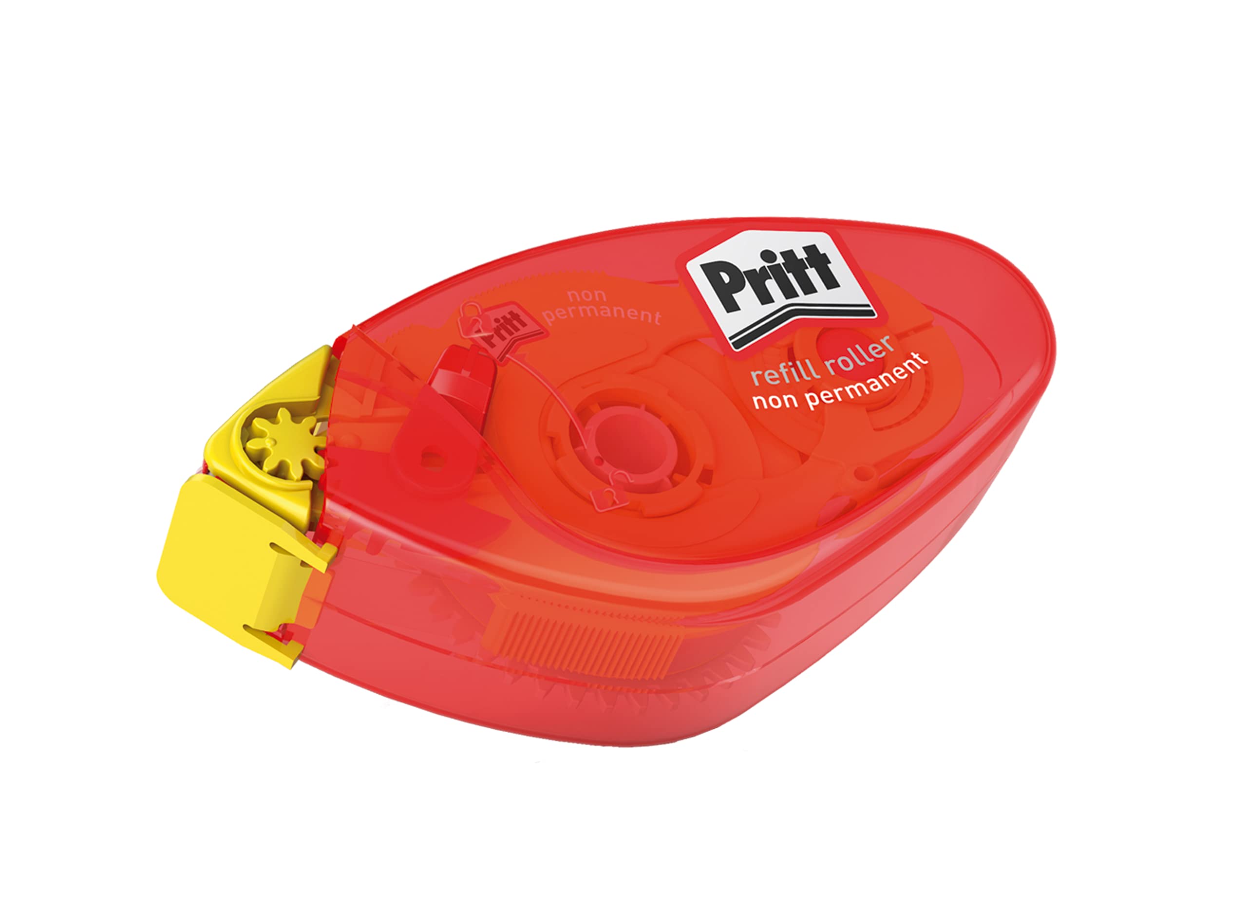 Pritt Adhesive Tape Refill, Non-Permanent, Red, 16m x 8.4mm, Pack of 5