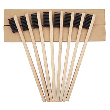 Bambus Zahnbürste weiche Borsten 8er Pack, nachhaltige Bambus Holzzahnbürsten,100% natürlich, umweltfreundlich, vegan, biolog