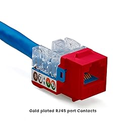 trueCABLE Cat6A Keystone Jack, Unshielded (UTP), 90
