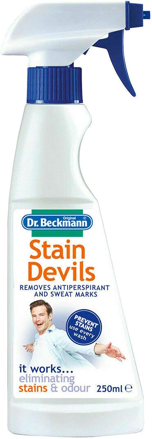 Dr Beckmann Stain Devils Antiperspirant & Sweat Mark Remover Spray (250ml), 250 ml (Pack of 1)