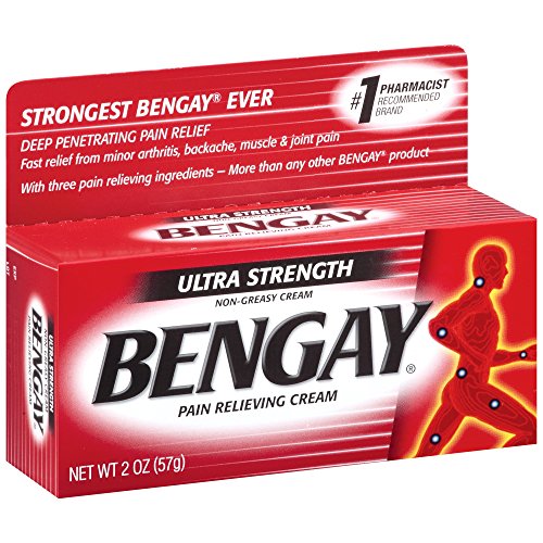 Bengay Ultra Strength, Pain Relieving Cream, NonGreasy, 2 Ounce Buy