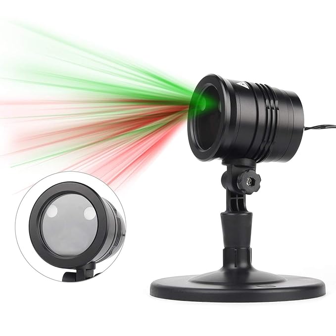 Salcar LED Lichteffekt Projektor Weihnachten Wasserdichter Gartenprojektor Weihnachtsbeleuchtung Außen und Innen mit Fernbedi