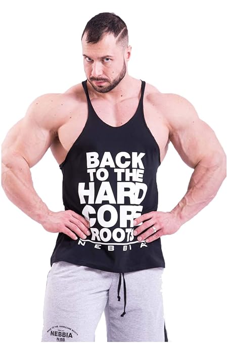 Himeher Männer Fitness Stringer Herren - Funktionelle Sport Bekleidung - Geeignet Für Workout, Training - Tank Top