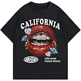 SOLY HUX Women's Y2k Shirt Graphic Tees Short Sleeve Crew Neck Hip Hop Streetwear Tops