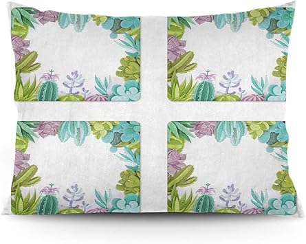 Amazon Com Gultmee Throw Pillow Cushion Cover Succulents
