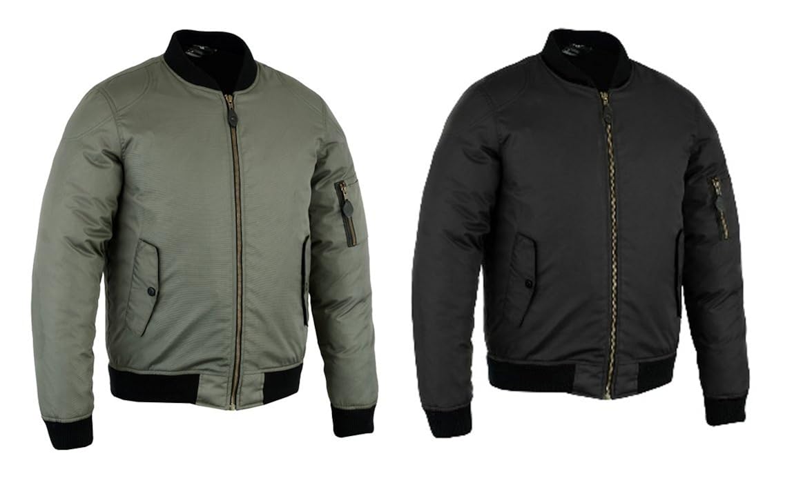 RKsports Motorcycle Motorbike Scooter Waterproof Bomber Jacket CE