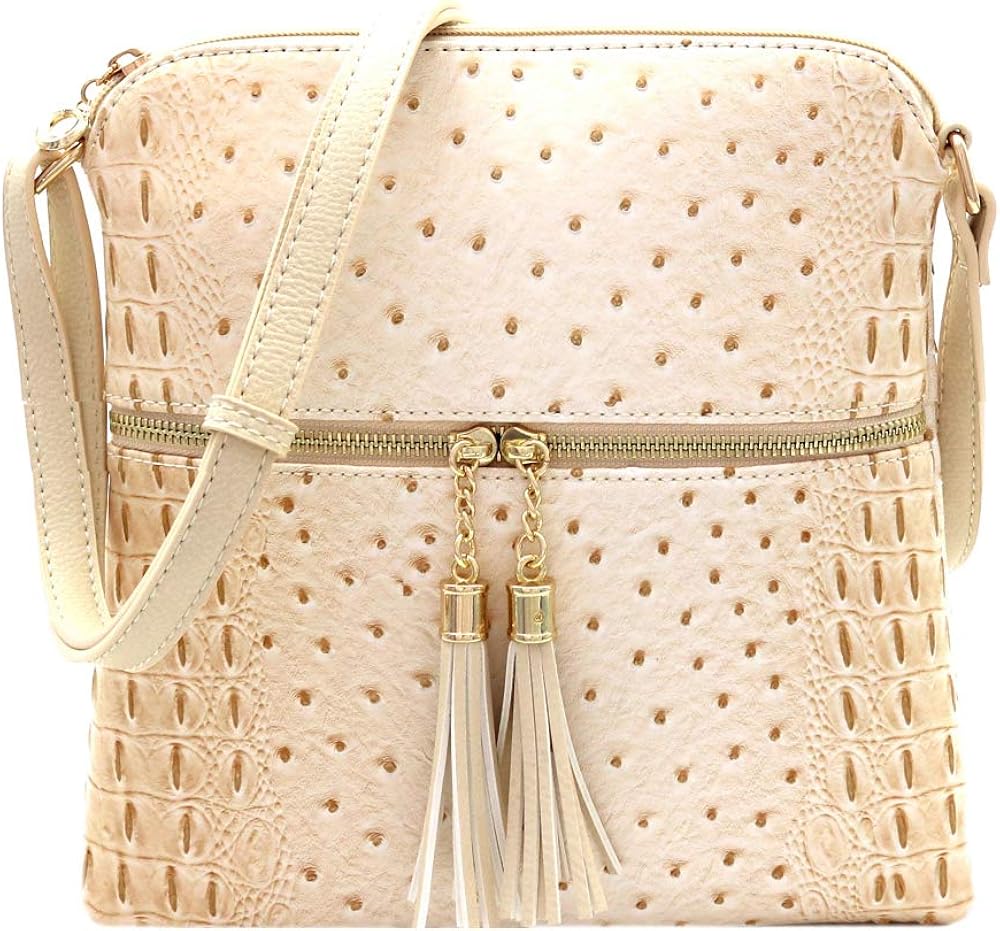 ostrich crossbody purse