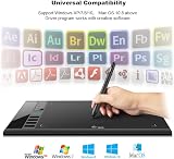 UGEE M708 Drawing Tablet 10x6 inch Pen 16384 Pressure 8 Express Keys Windows view 5