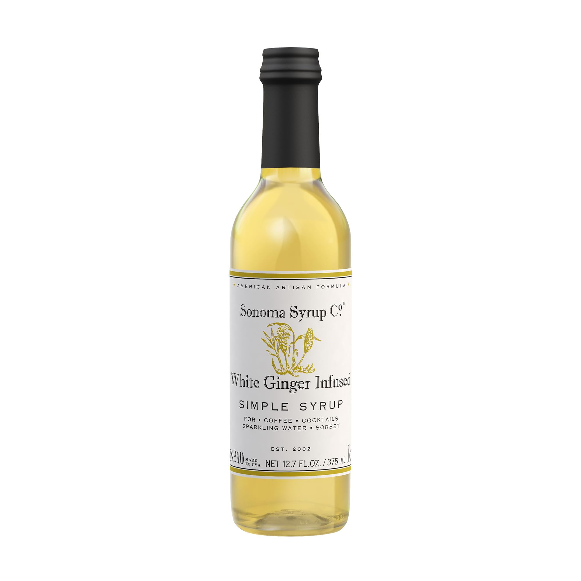 White Ginger Infused Simple Syrup