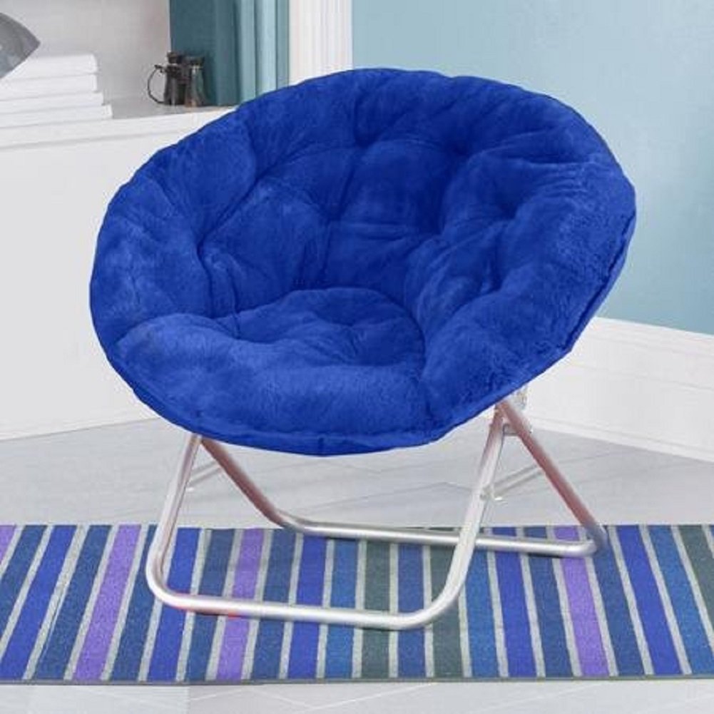 Mainstays Faux-Fur Saucer Chair, Multiple Colors