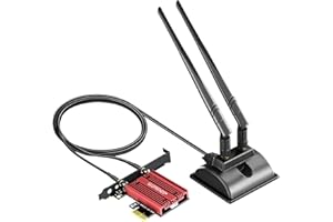 GLOTRENDS WiFi 7 PCIe Card with 2-Meter Extension Antenna for Desktop PC, Intel BE200NGW, Only Compatible with Windows 11 24H
